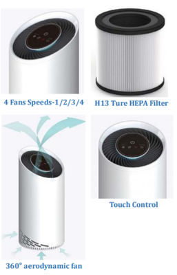 Pokój dzienny HEPA 13 Dym tytoniowy Oczyszczacz powietrza do usuwania pyłu Zapachy zabiją wirusa